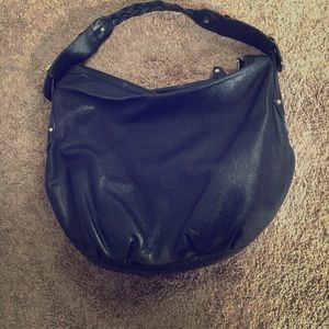 Black Leather Gucci Hobo Bag